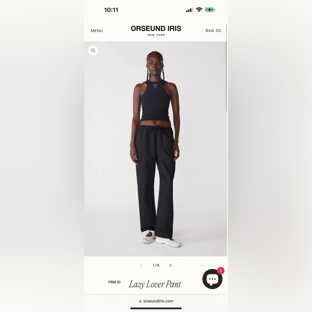 Orseund Iris “lazy lover” pant